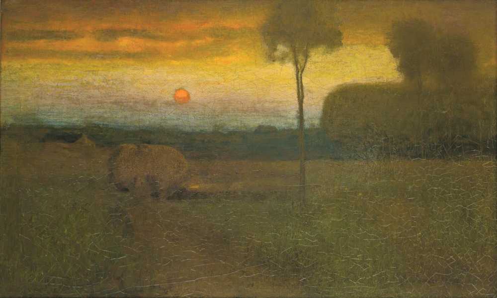 Landscape (Evening Landscape) (1889) - George Inness