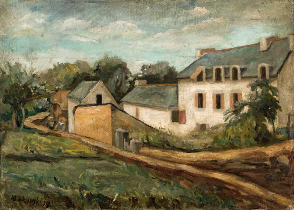 Landscape from Le Pouldu (1917) - Tadeusz Makowski