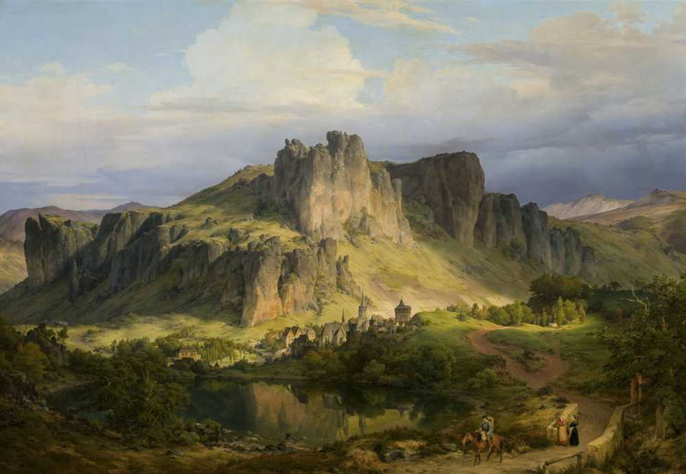 Landscape from the Eifel mountains (1834) - Karl Friedrich Lessing