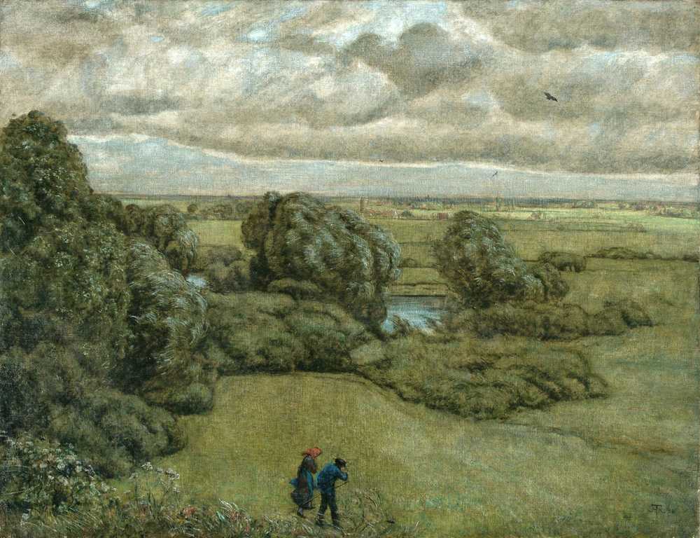 Landscape in a Storm (1892) - Hans Thoma