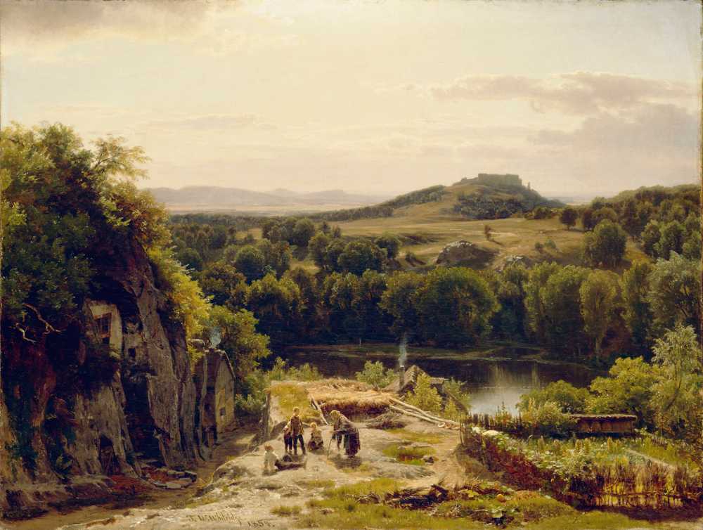 Landscape in the Harz Mountains (1854) - Worthington Whittredge