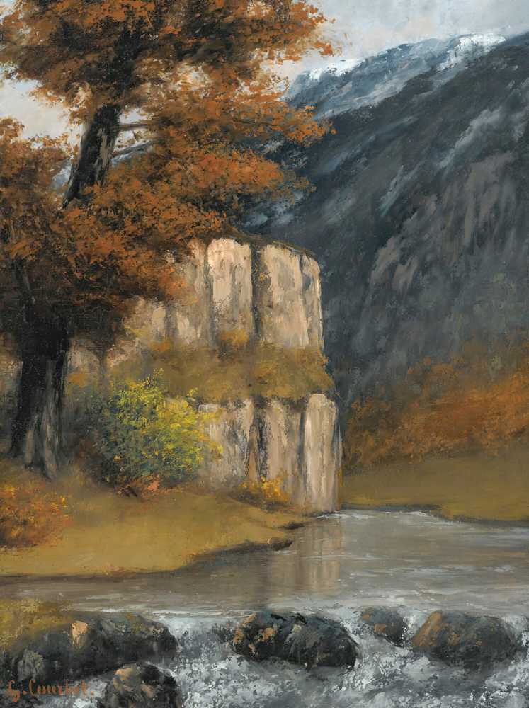 Landscape Near Ornans - Gustave Courbet