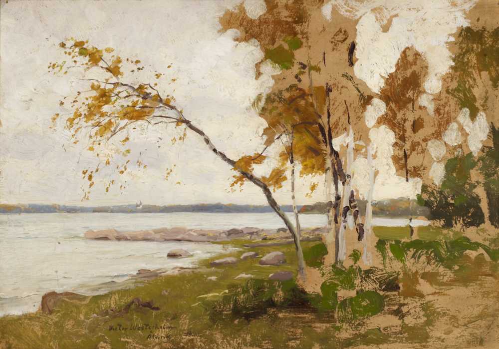 Landscape Study (1885) - Victor Westerholm
