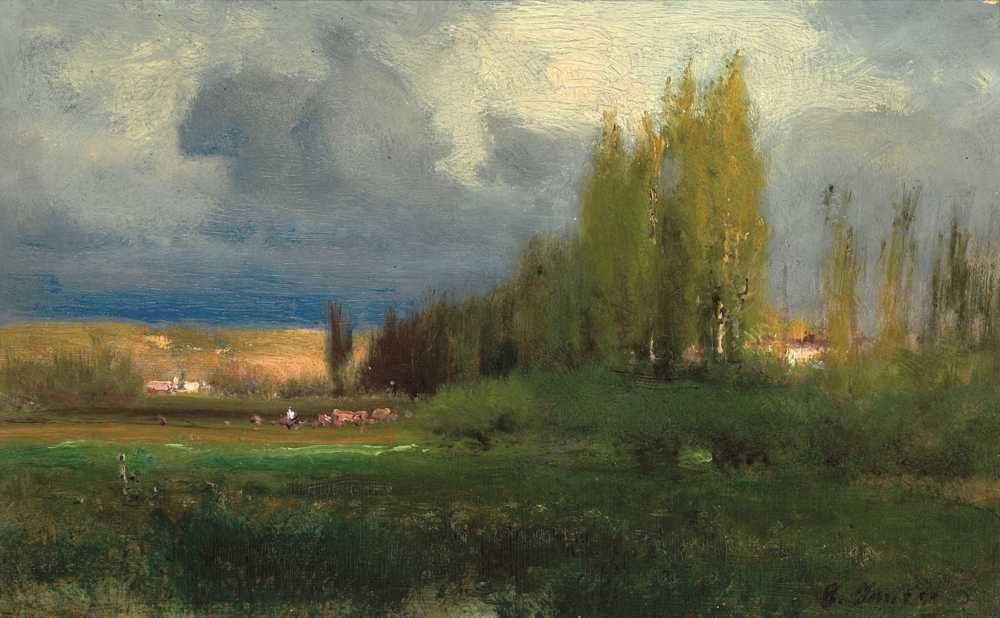 Landscape Study (circa 1876) - George Inness