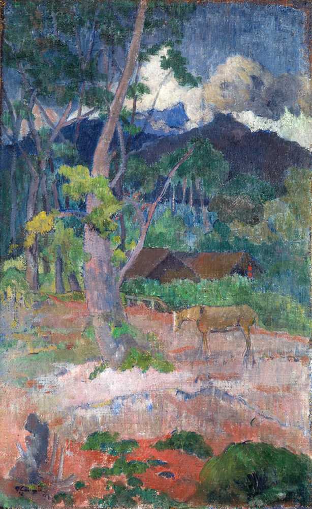 Landscape with a Horse (1899) - Paul Gauguin