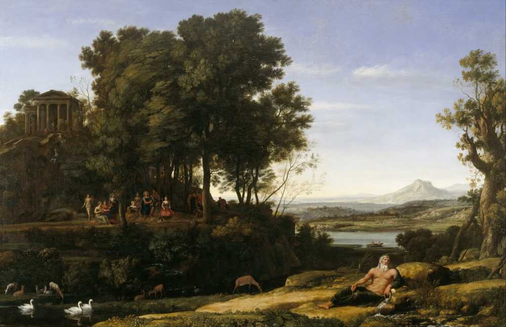 Landscape with Apollo and the Muses - Claude Lorrain
