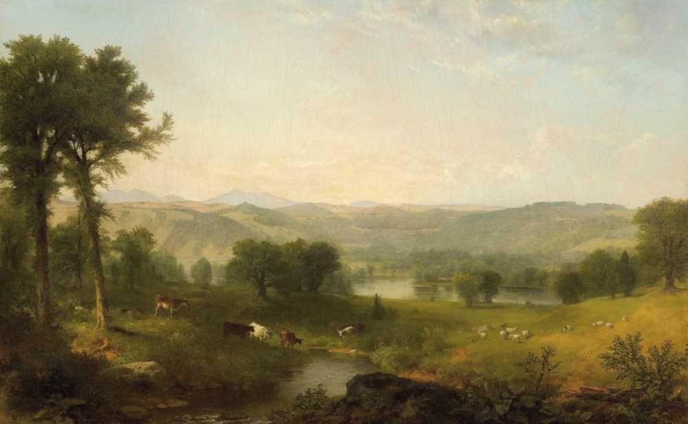Landscape with Cows and Sheep (1864) - Asher Brown Durand