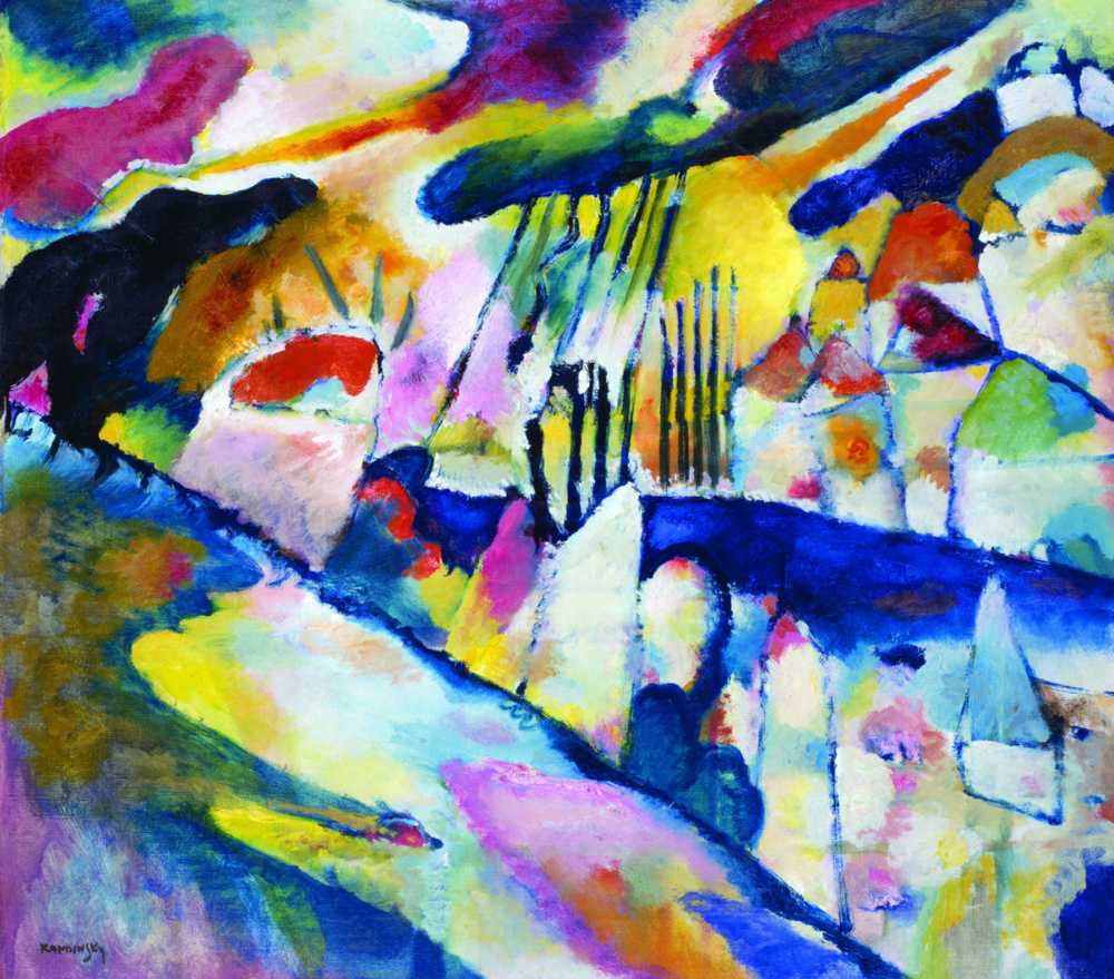 Landscape with Rain - Wassily Kandinsky