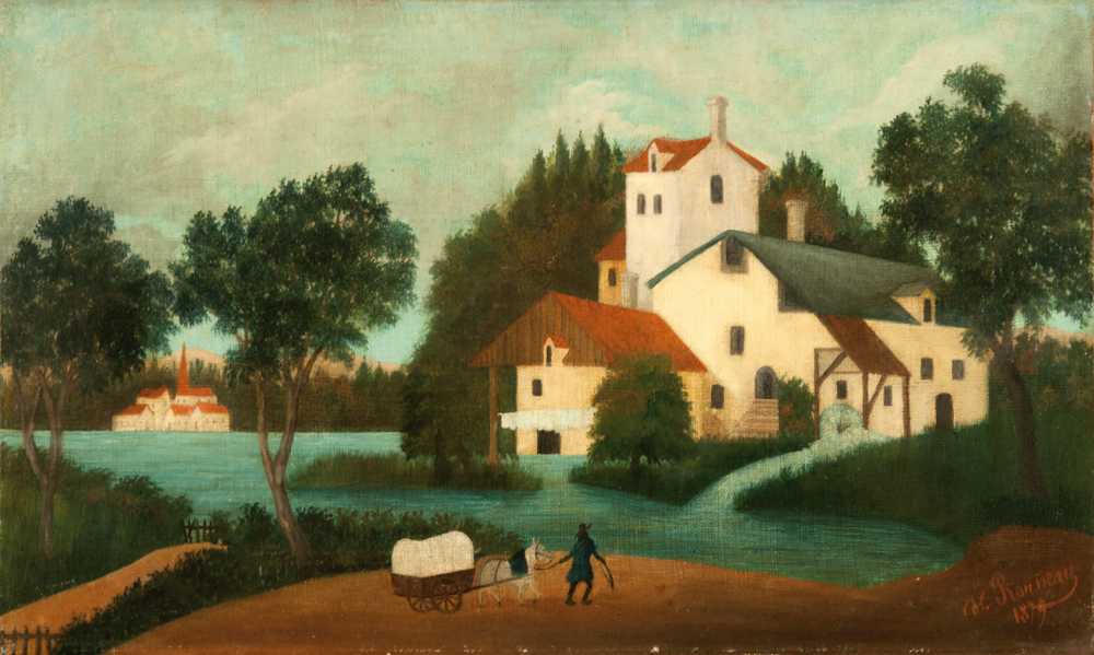 Landscape with Watermill (1879) - Henri Rousseau