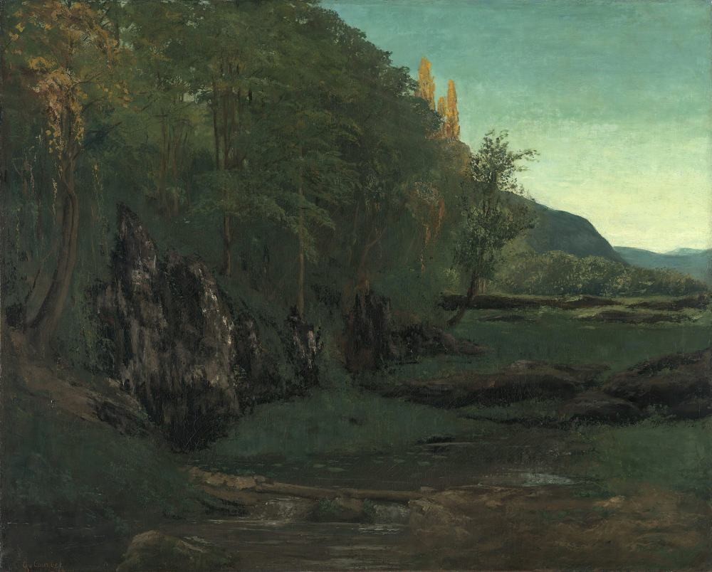 Landscape from Jura - Gustave Courbet