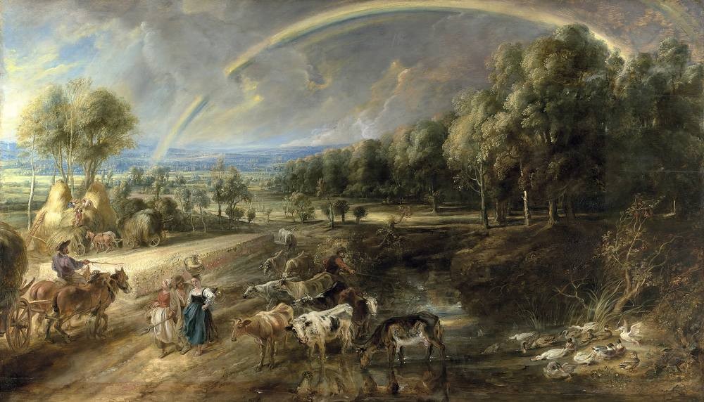 Landscape with Rainbow - Rubens