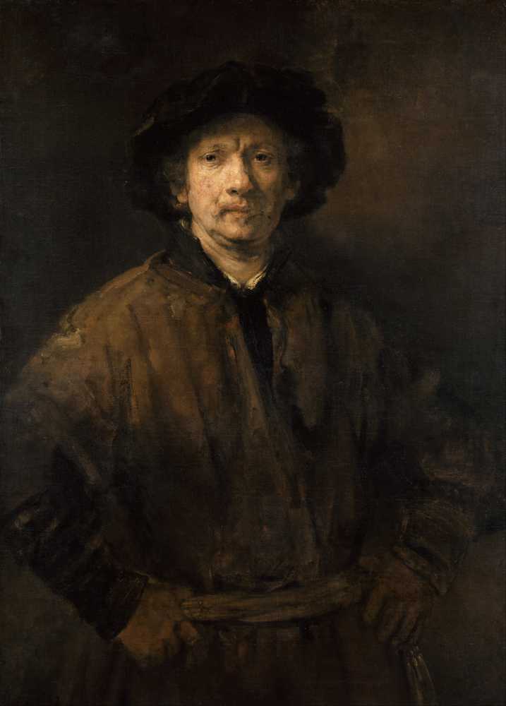Large Self-Portrait - Rembrandt van Rijn