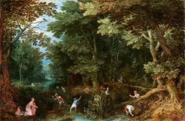 Latona and The Lycian Peasants (C. 1605) - Jan Brueghel Młodszy