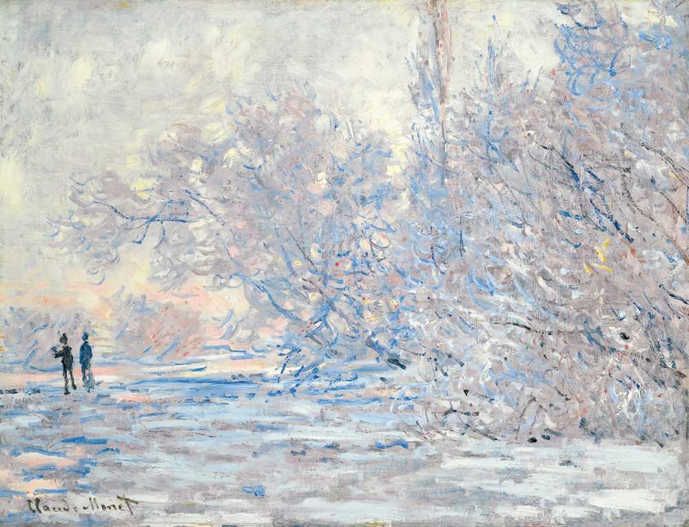 Le Givre À Giverny (1885) - Claude Monet
