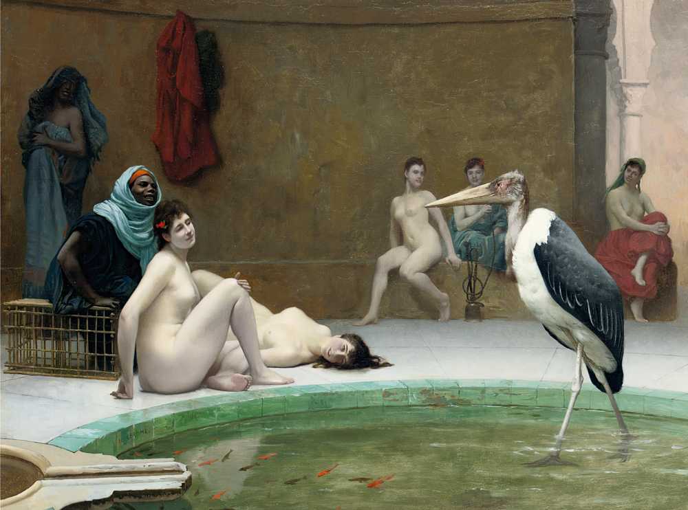 Le Marabout in the Harem bath - Jean-Leon Gerome