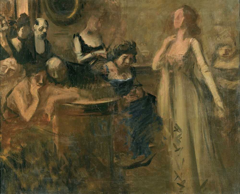 Le Recital (circa 1900) - Jean Louis Forain