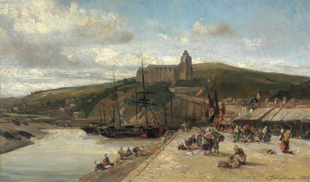 Le Treport, The Morning, Normandy (1852) - Johan Barthold Jongkind