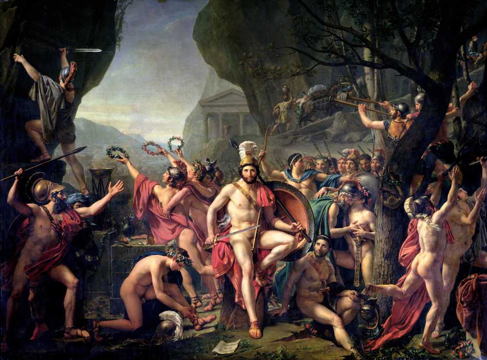 Leonidas At Thermopylae (1814) - Jacques-Louis David