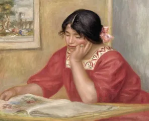 Leontine Reading - Auguste Renoir