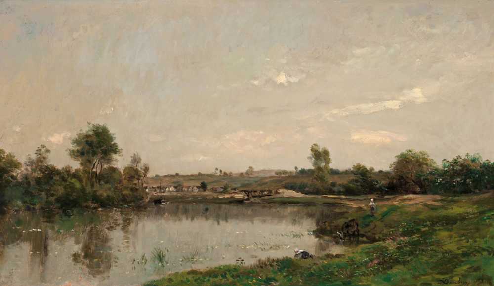 Les Sablieres near Valmondois (1873) - Charles-Francois Daubigny