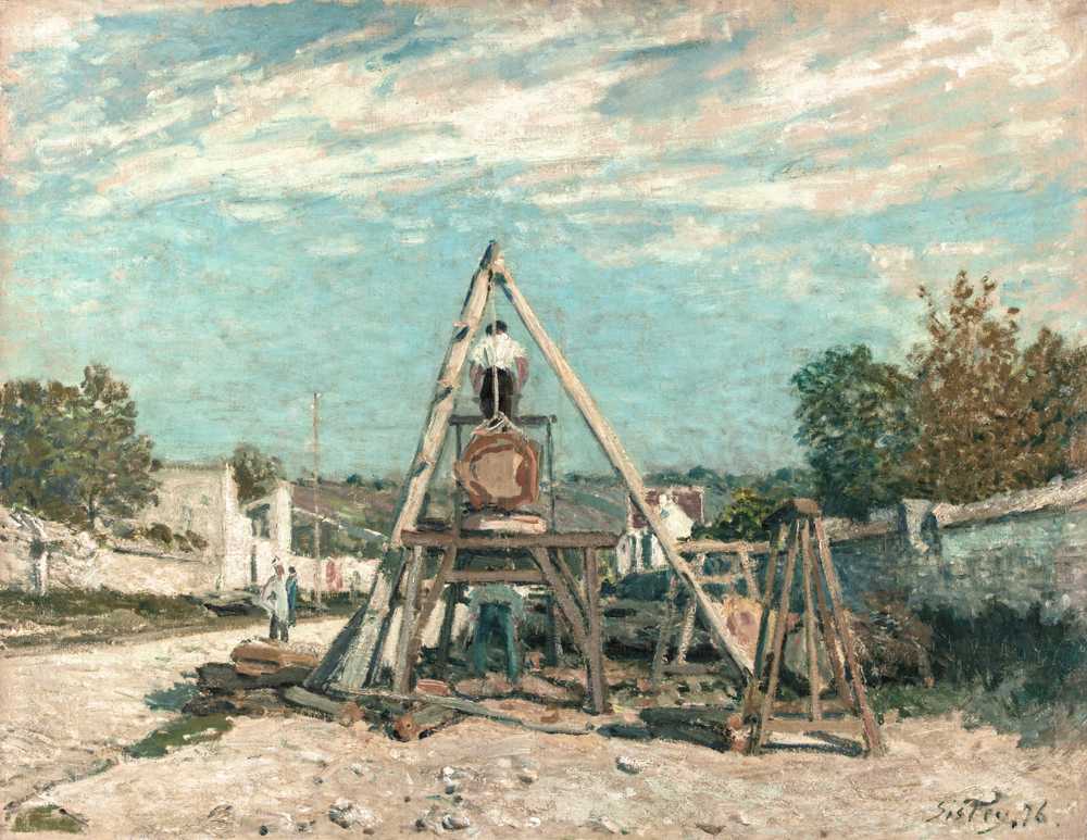Les scieurs de long (1876) - Alfred Sisley
