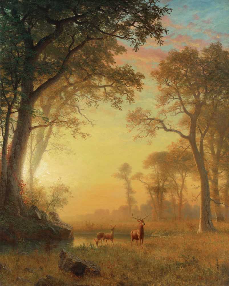 Light In The Forest - Albert Bierstadt