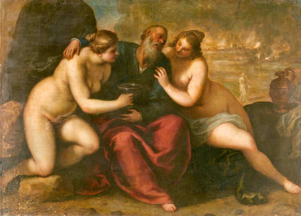Lot and his Daughters (1610 - 1620) - Jacopo Palma il Giovane