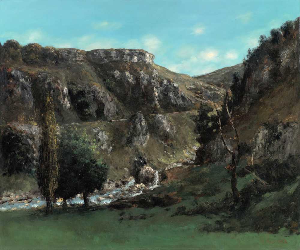 Loue Valley Near Mouthiers-Haute-Pierre - Gustave Courbet