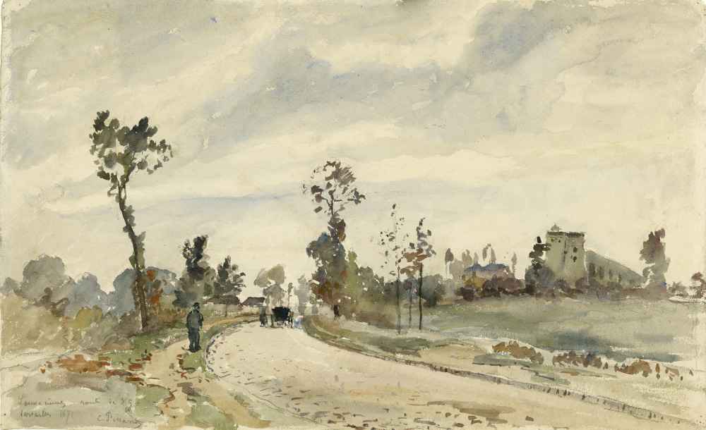 Louveciennes, Route de Saint-Germain - Camille Pissarro