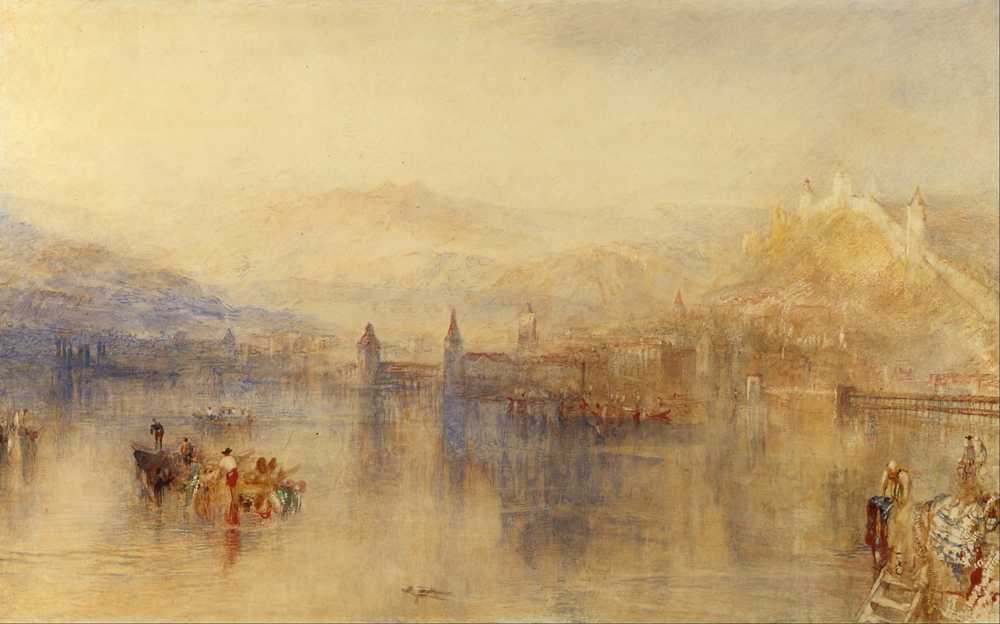 Lucerne from the Lake (1800-1851) - Joseph Mallord William Turner