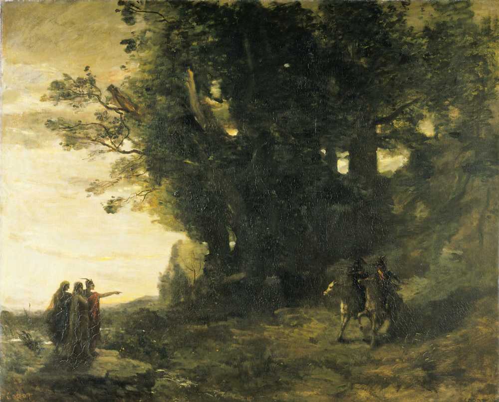 Macbeth, Landscape (1858 - 1859) - Jean Baptiste Camille Corot