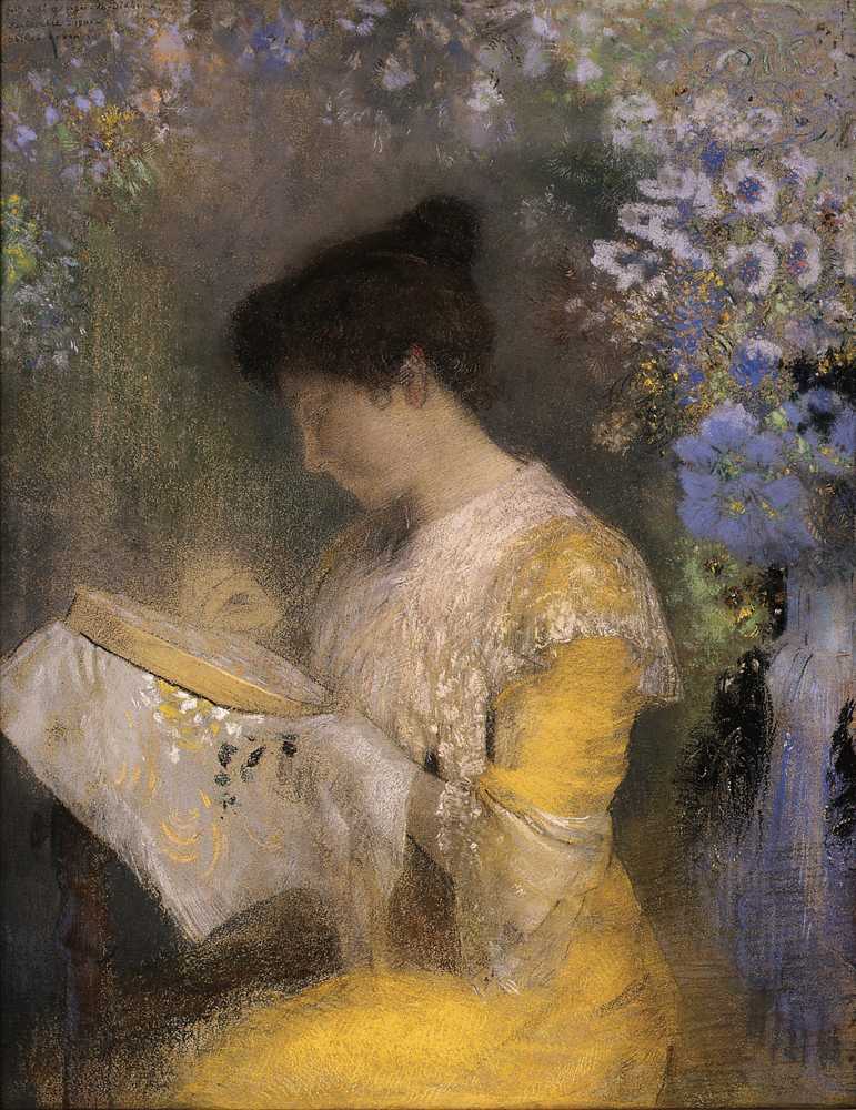 Madame Arthur Fontaine (Marie Escudier, born 1865) (1901) - Odilon Redon