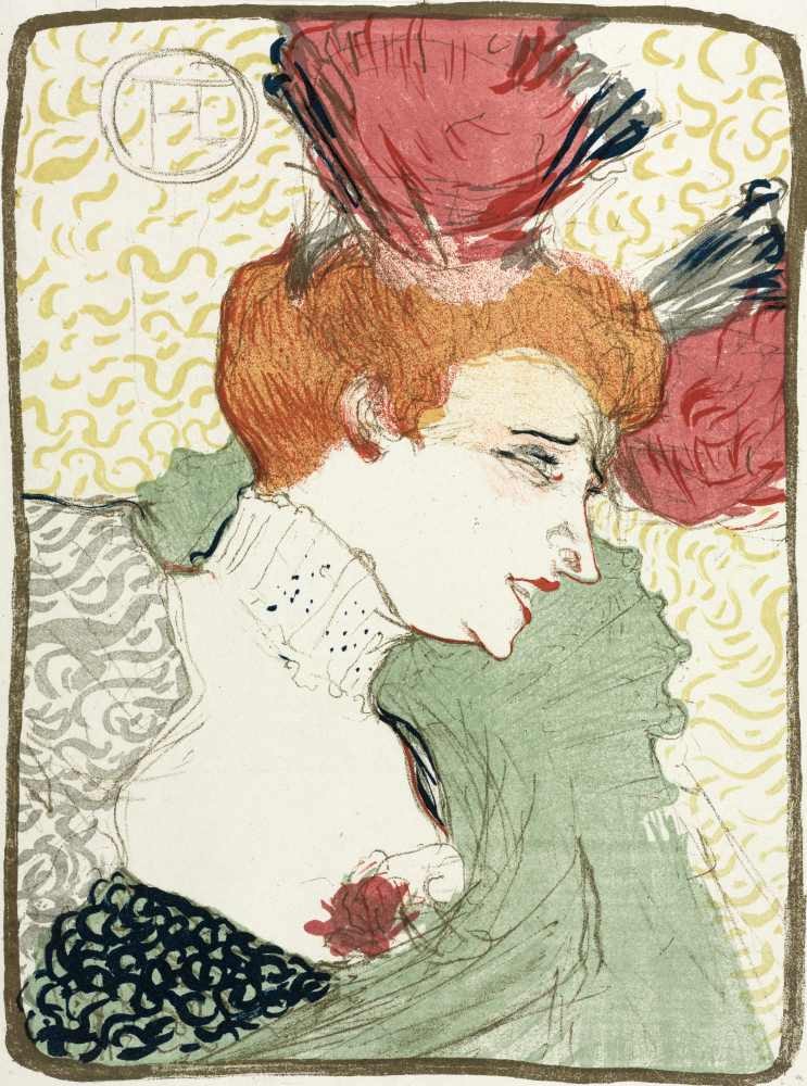 Mademoiselle Marcelle Lender, Bust-Length - Henri de Toulouse-Lautrec