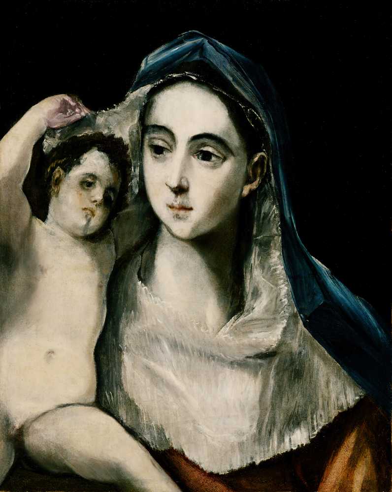 Madonna And Child (ca. 1590) - El Greco