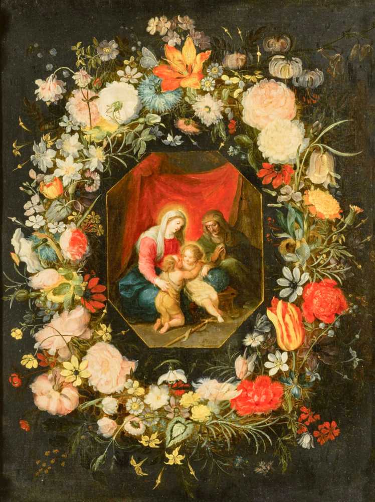 Madonna and Child with St. Anne and St. John the Bapti... - Brueghel Jan younger