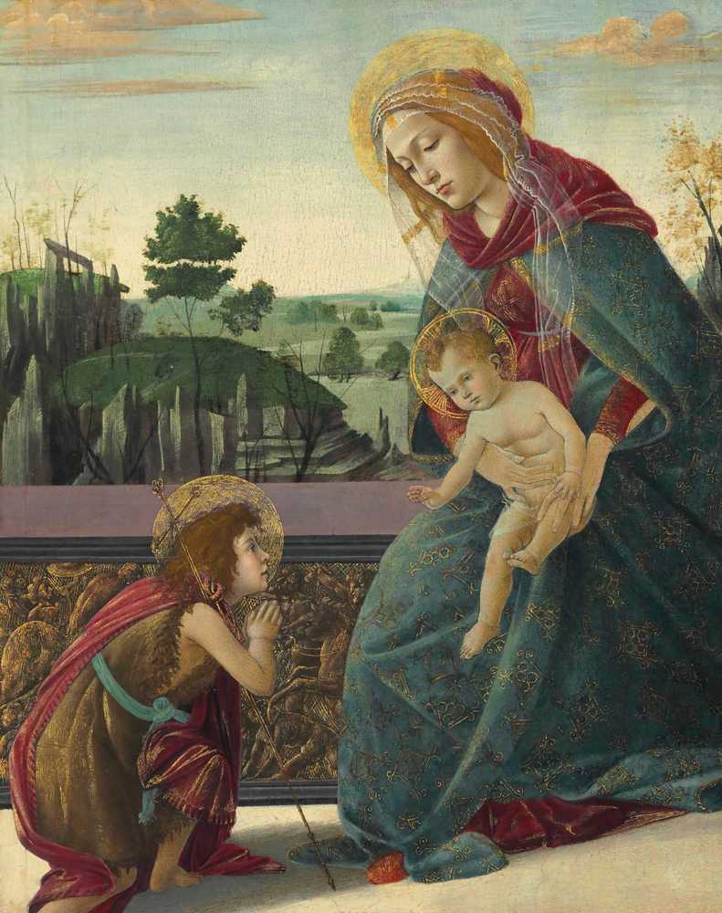 Madonna and Child with Young Saint John the Baptist - Sandro Botticelli