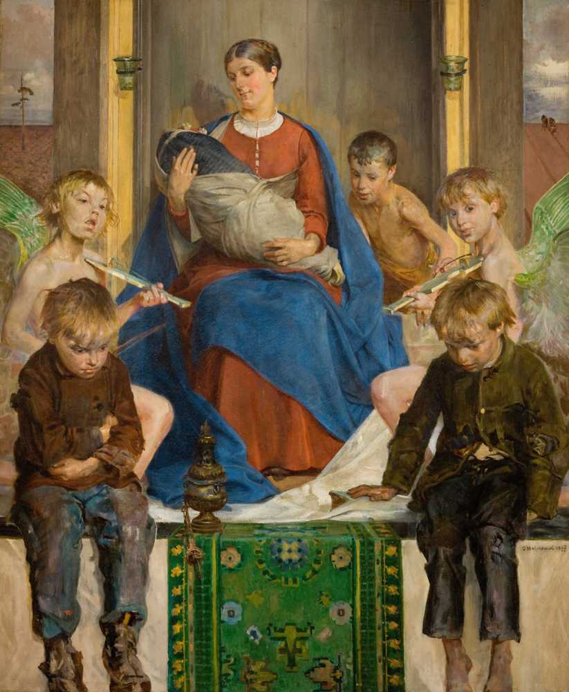 Madonna and Children (1897) - Jacek Malczewski