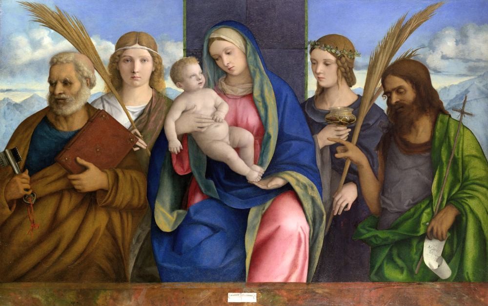 Madonna and Child with Saints - Giovanni Bellini