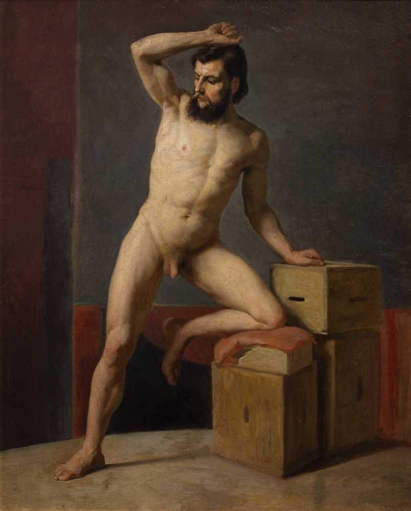 Male act (1883) - Gustav Klimt