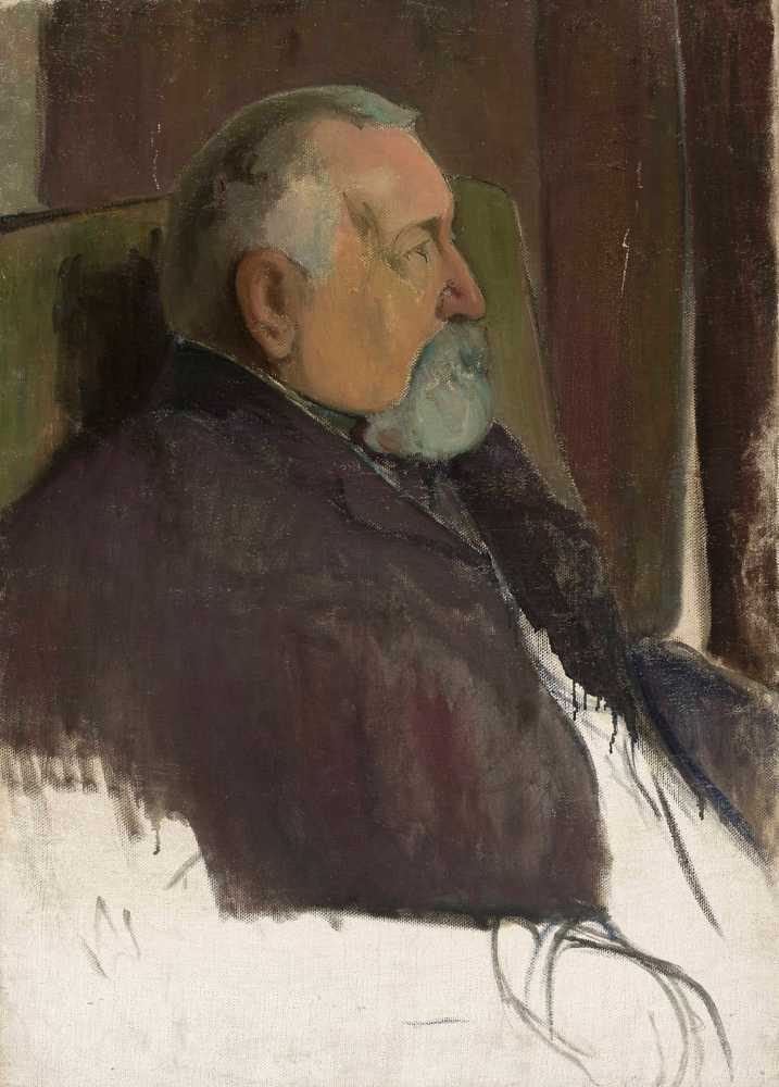 Male portrait (circa 1899) - Władysław Ślewiński