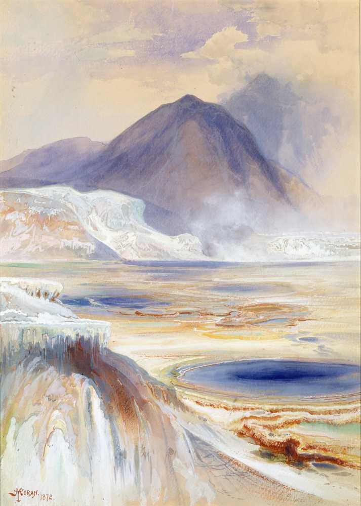 Mammoth Hot Springs, Yellowstone (1872) - Thomas Moran