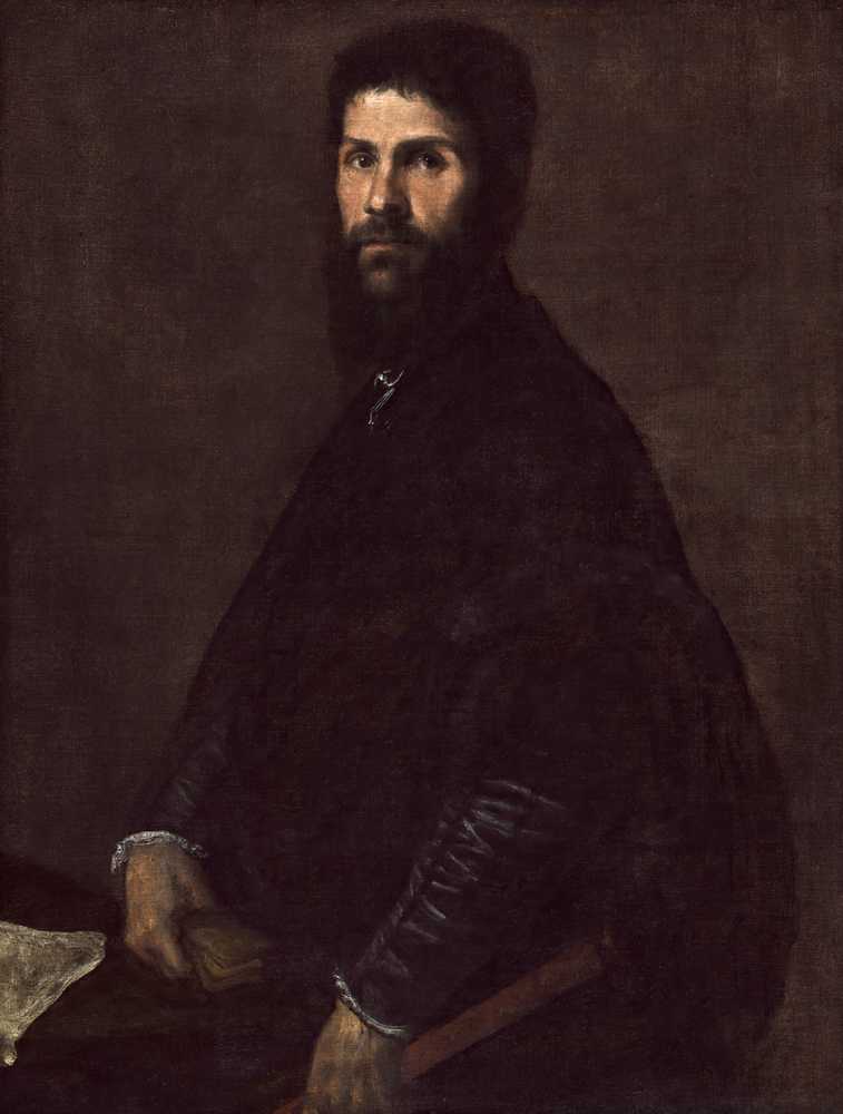 Man Holding a Flute (ca. between 1560 and 1565) - Titian