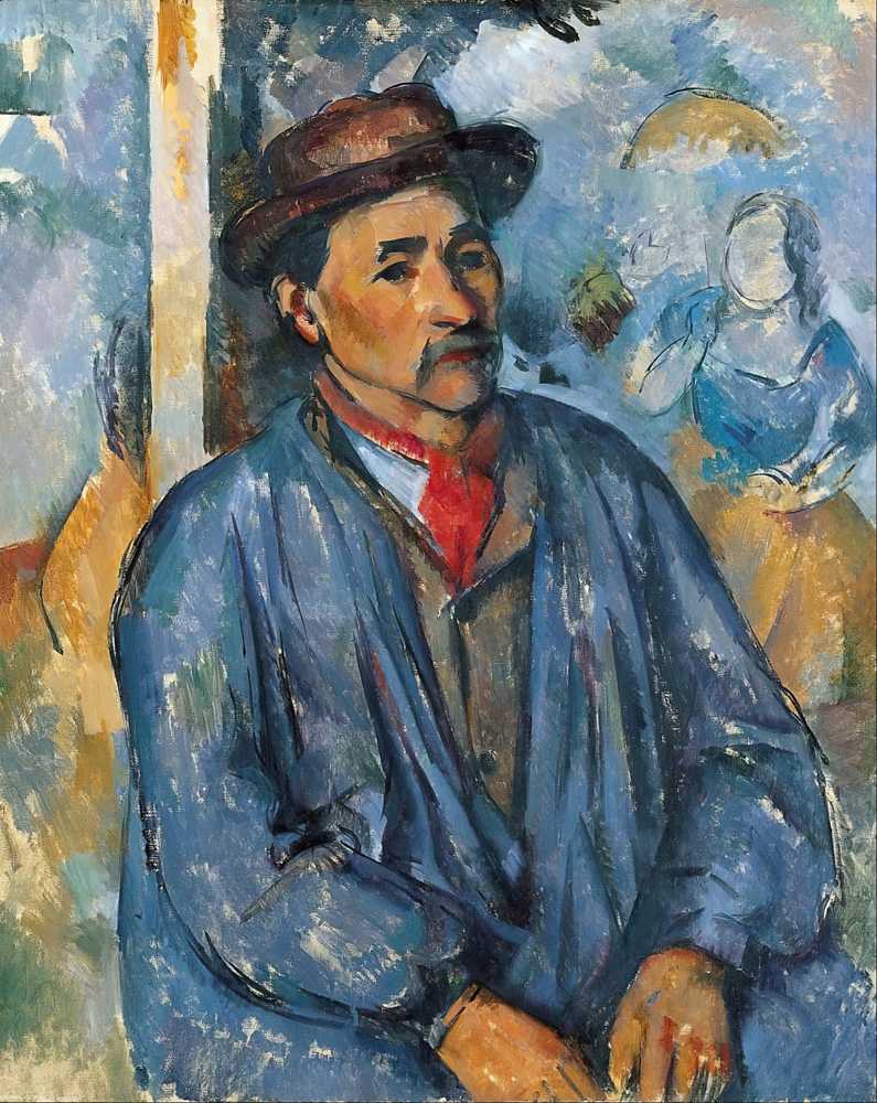 Man in a Blue Smock (c. 1896–97) - Paul Cezanne