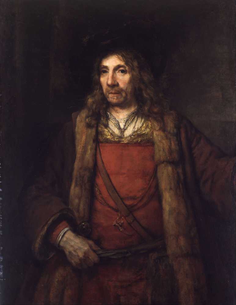 Man in a Fur-lined Coat - Rembrandt van Rijn