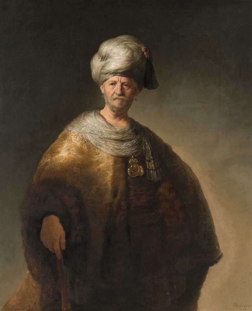 Man in Oriental Costume (The Noble Slav) (1632) - Rembrandt van Rijn