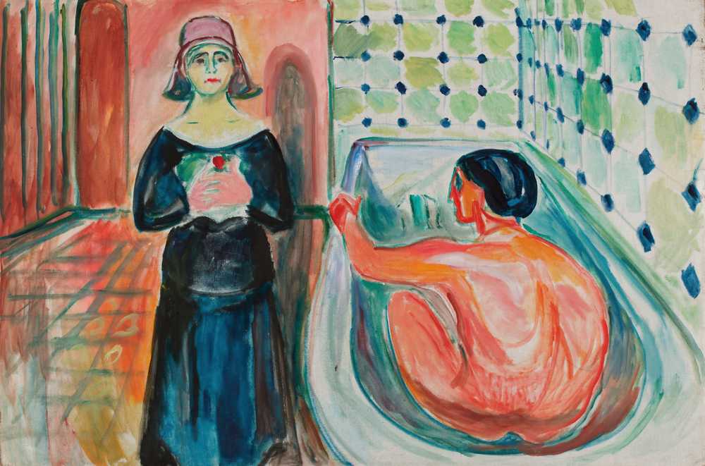 Marat in the Bath and Charlotte Corday (1930) - Edward Munch
