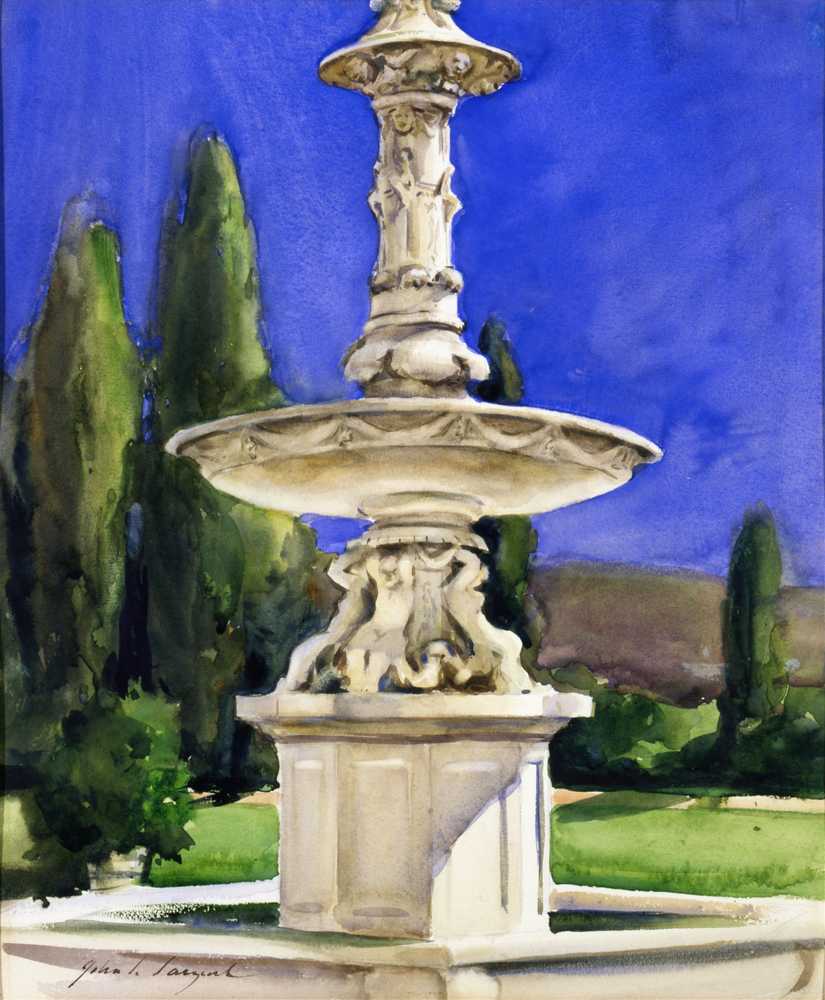 Marble Fountain in Italy (ca. 1907) - John Singer-Sargent