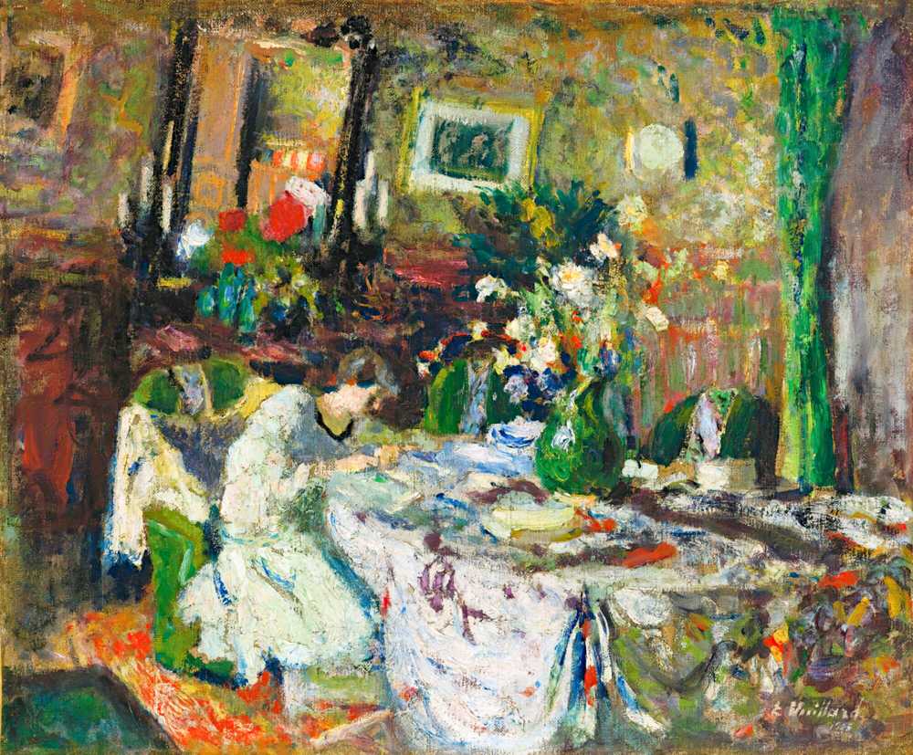 Marcelle Aron In The Dining Room At Château-Rouge (1905) - Vuillard