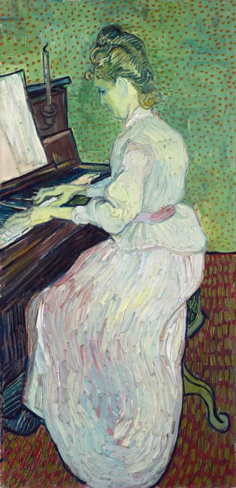 Marguerite Gachet at the Piano (1890) - Vincent van Gogh