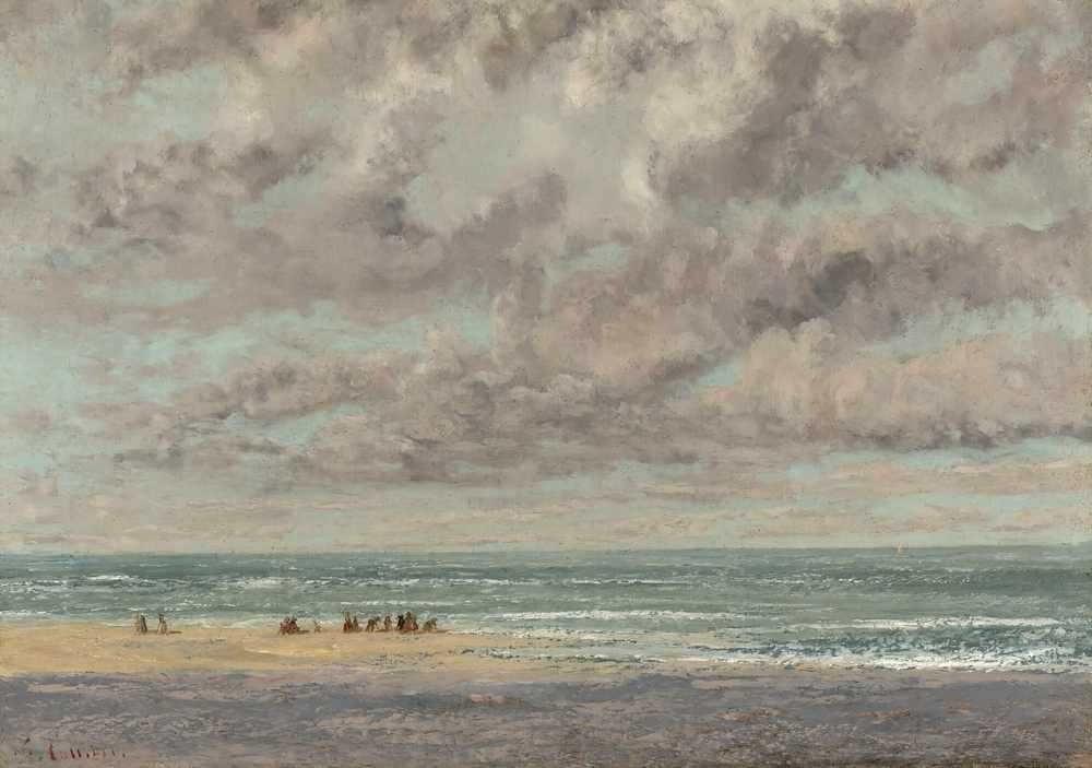 Marine, Les Équilleurs - Gustave Courbet
